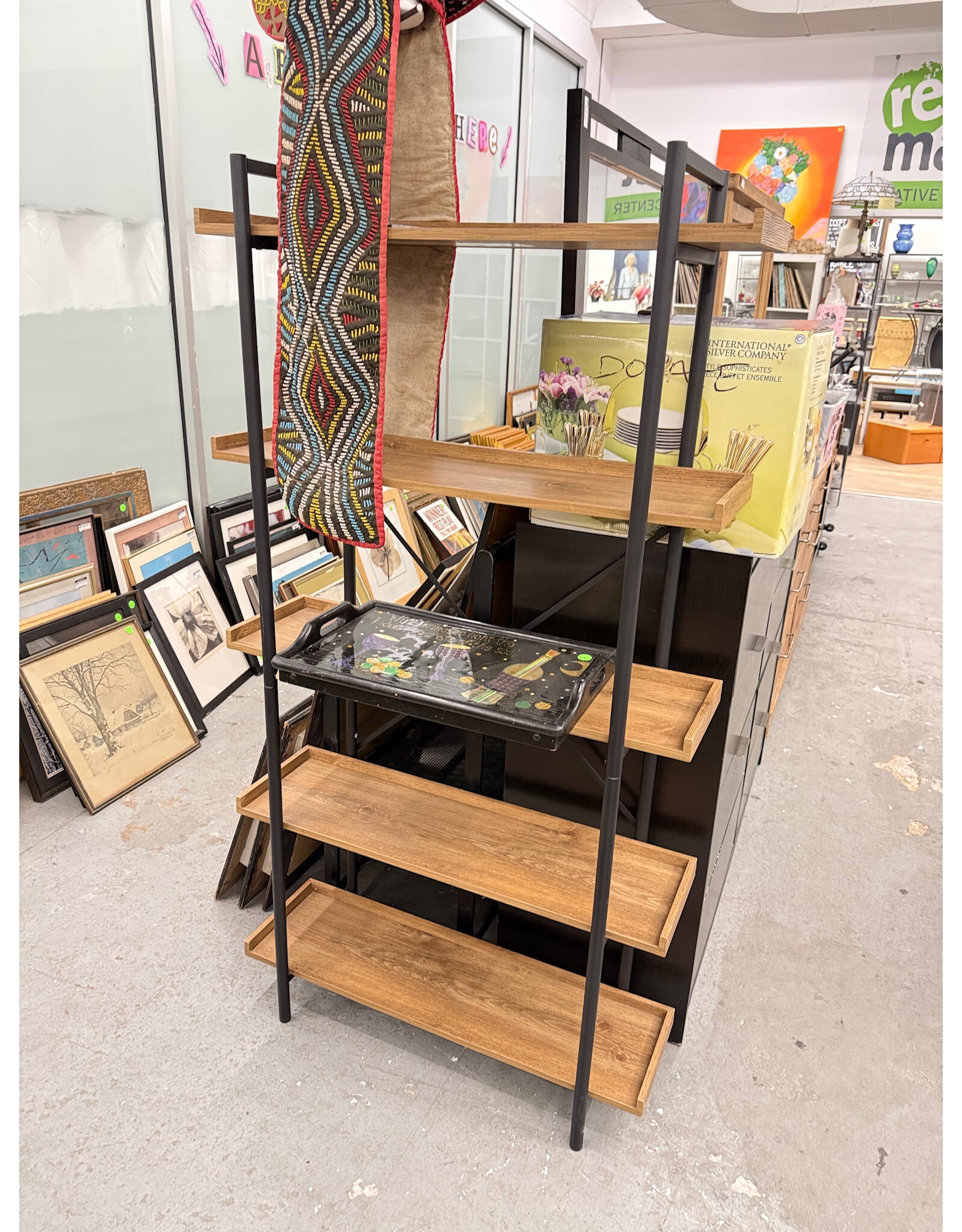 Industrial Style Five Tier Shelf