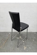 Chintaly Molly Black and Chrome Counter Stool