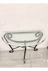 Vintage Style Half-Moon Console Table