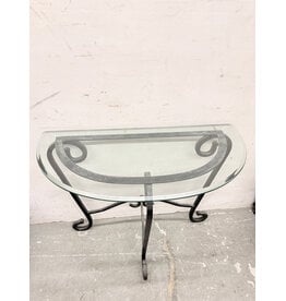 Vintage Style Half-Moon Console Table