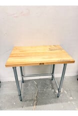 Maple Top Industrial Work Table