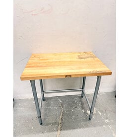 Maple Top Industrial Work Table