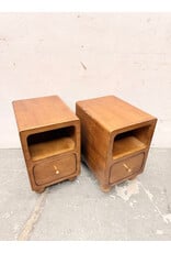 Mid-Century Modern Style Narrow Wooden Nightstand