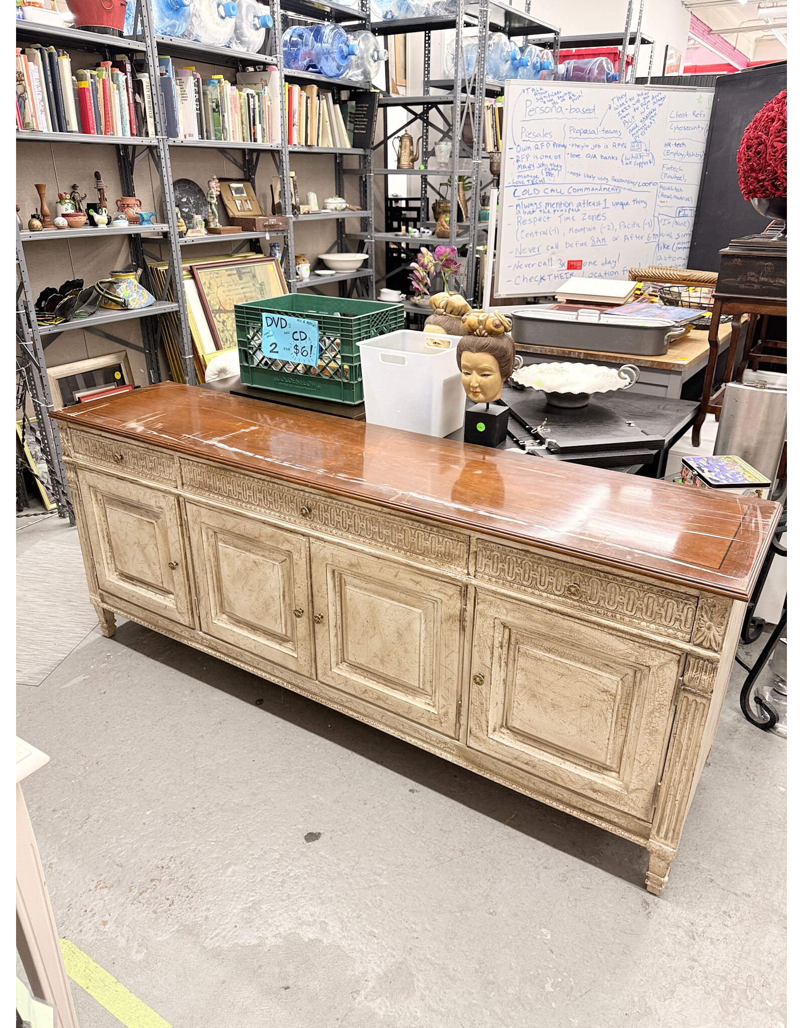 Rustic-Style Wooden Sideboard/Buffet