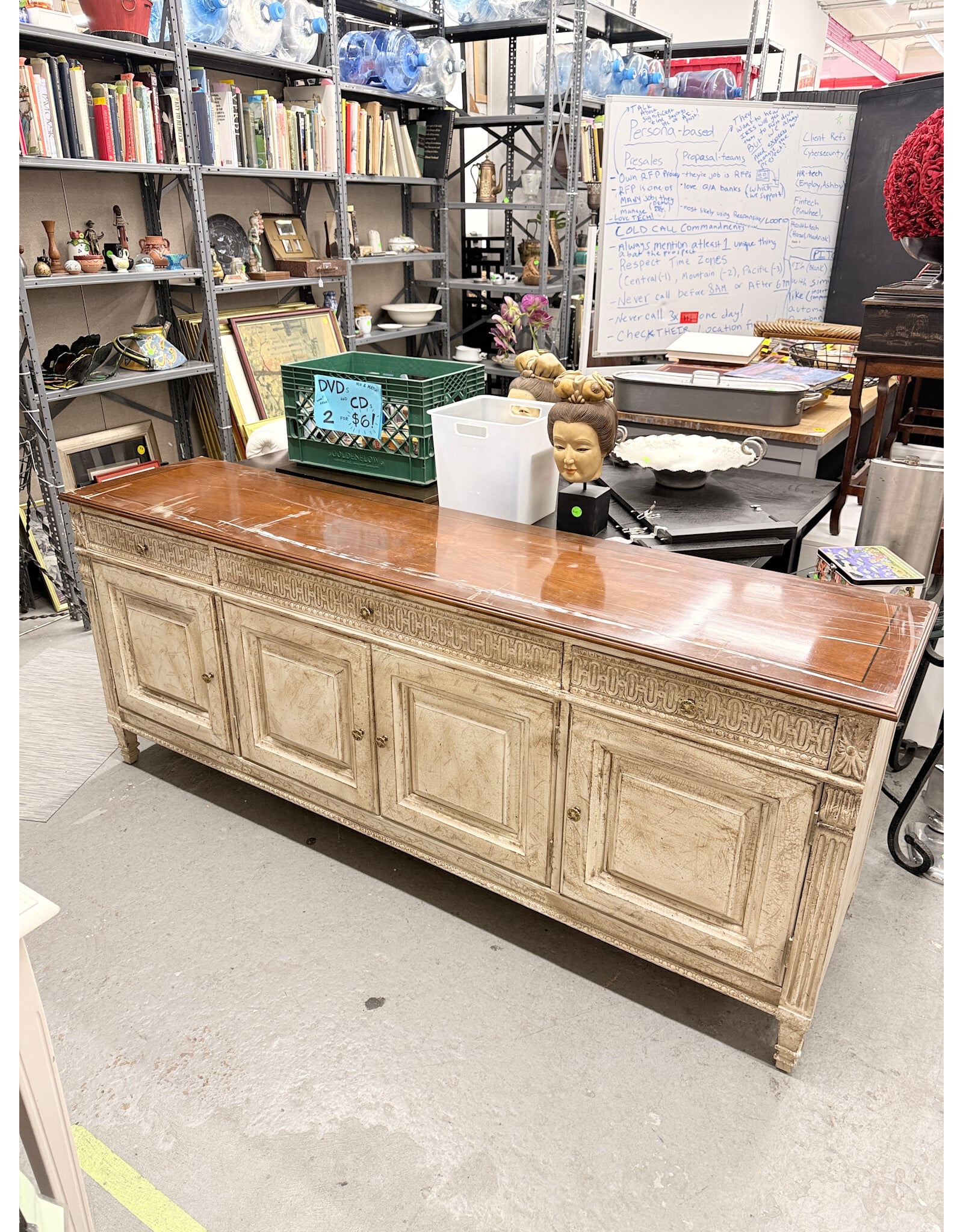Rustic-Style Wooden Sideboard/Buffet