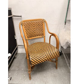 Woven Wicker Armchair
