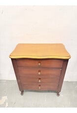 Small 4-Drawer Wooden Chest of Drawers