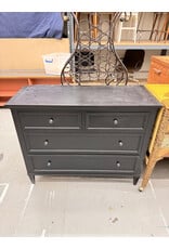 Ethan Allen Black Four Drawer Dresser