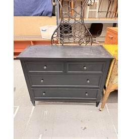 Ethan Allen Black Four Drawer Dresser