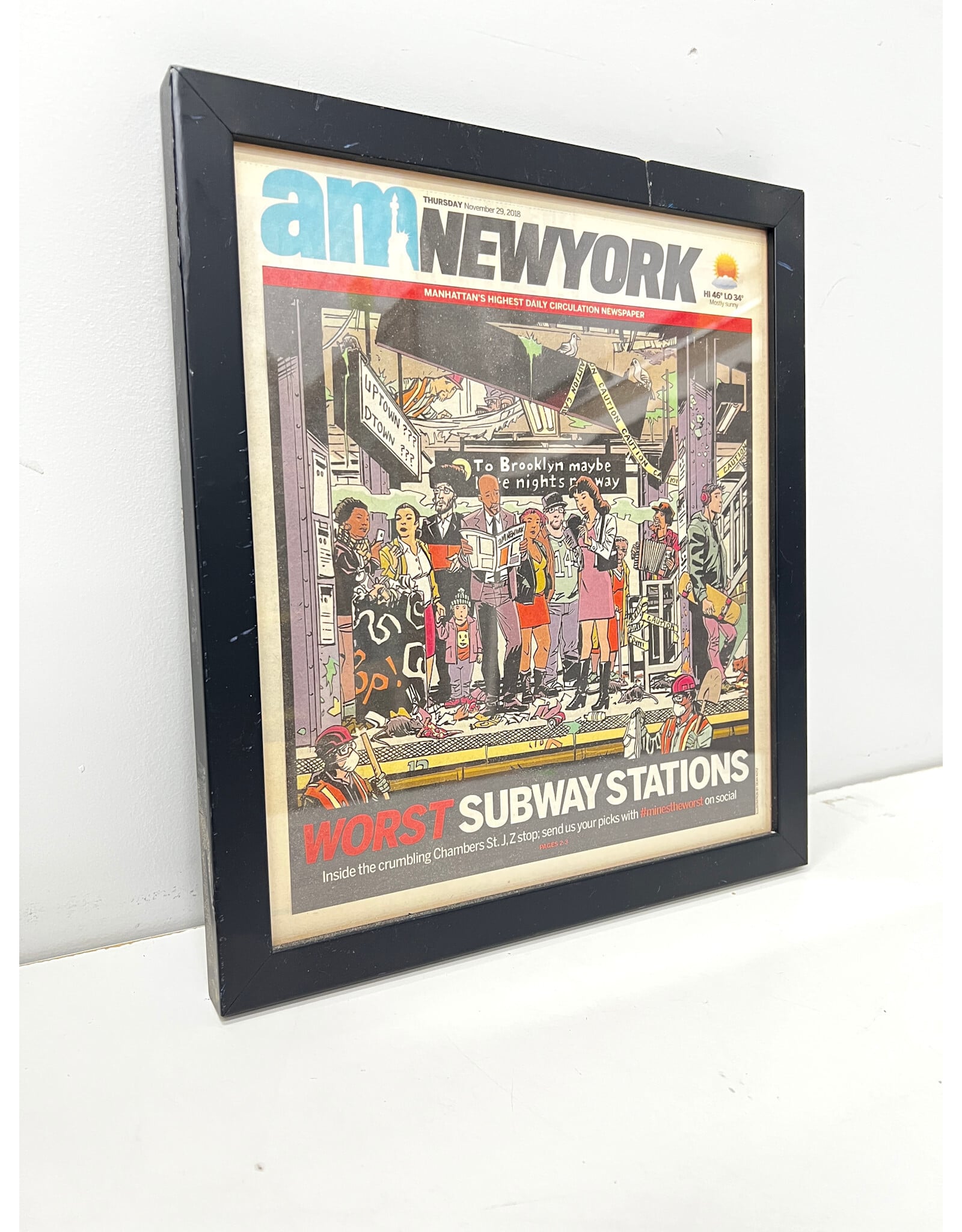 Framed AMNY Front Page