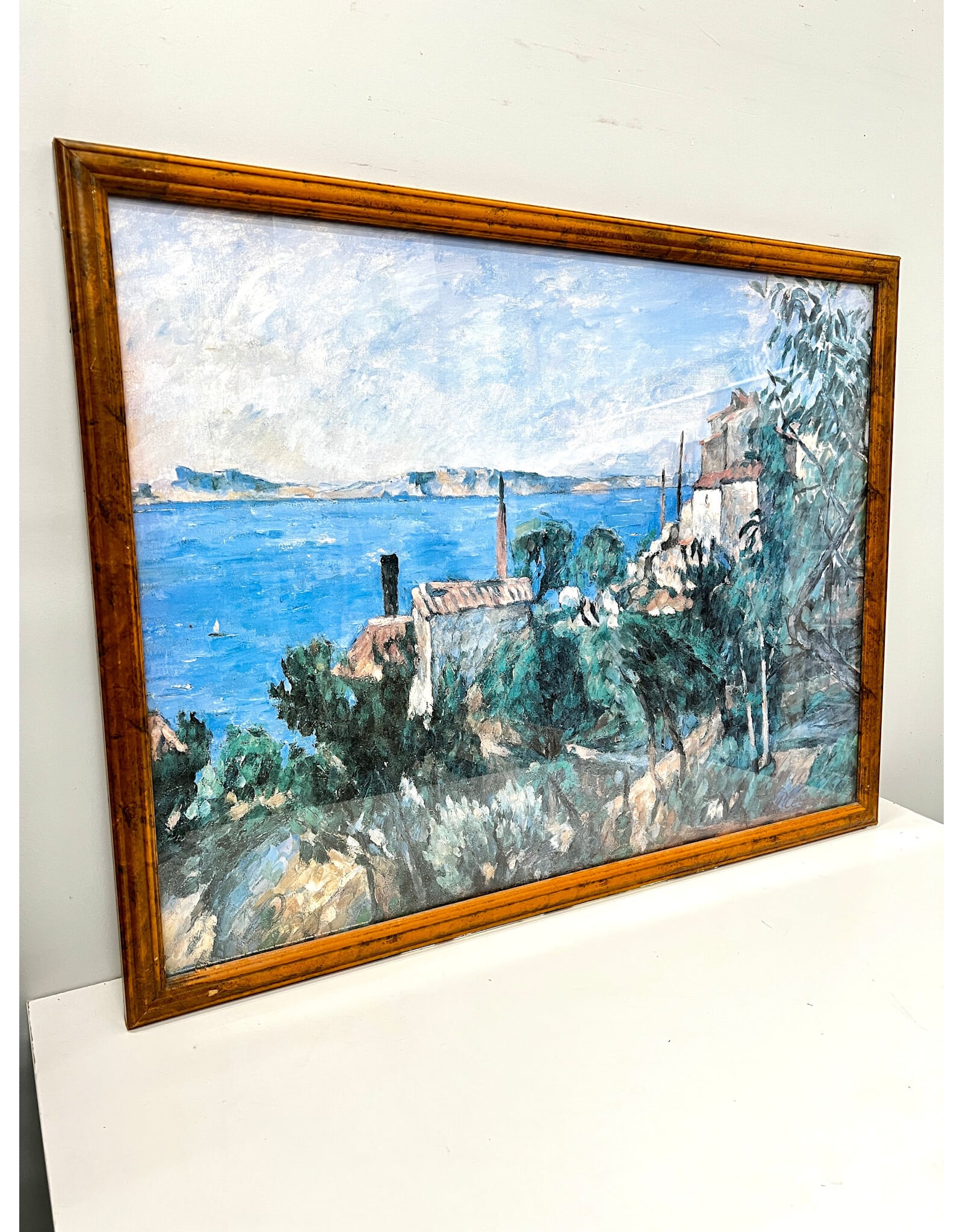 The Sea at L'Estaque by Paul Cezanne, framed print