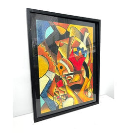 Framed Abstract Geometric Drawing--AS IS