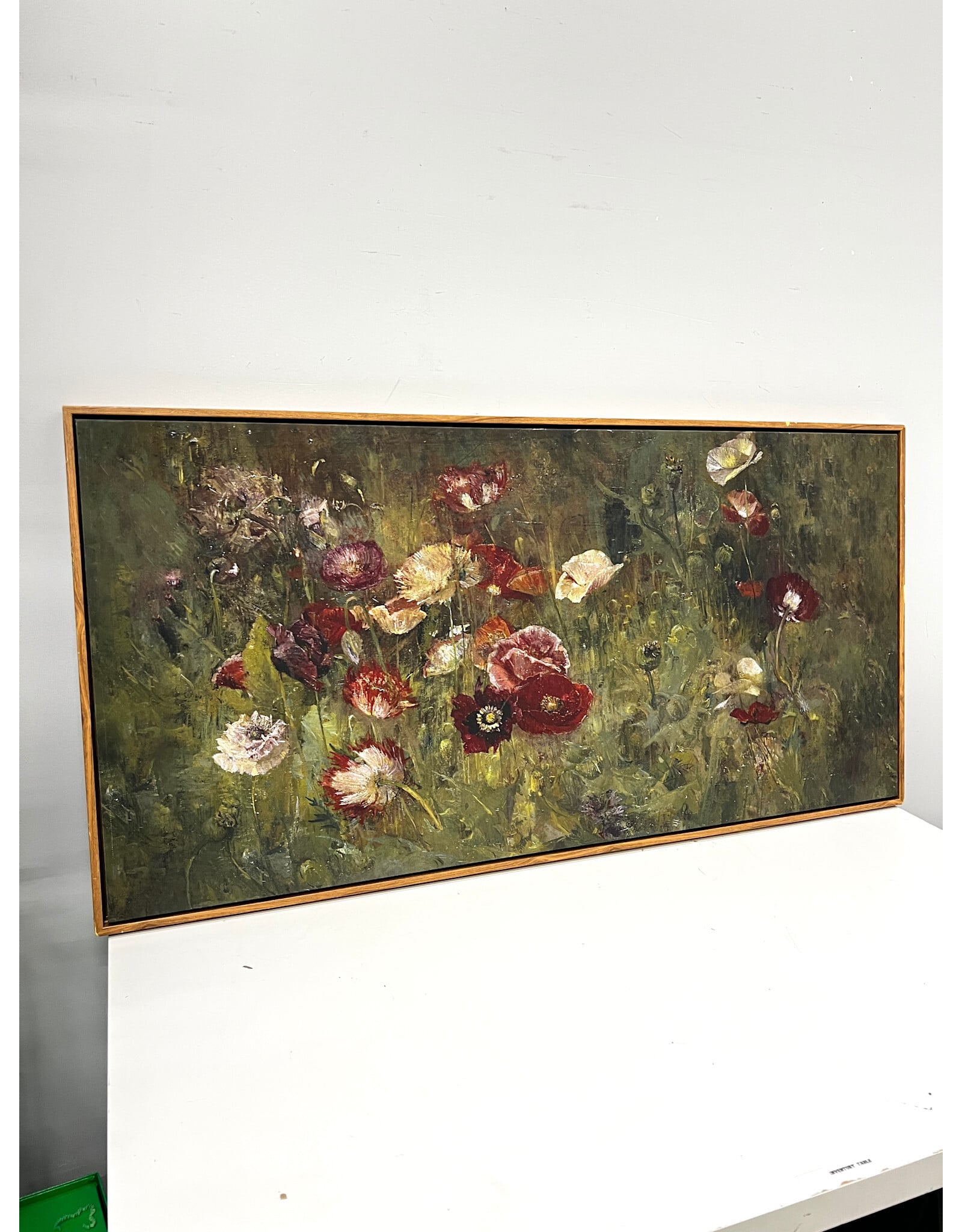 A Bed of Poppies by Maria Oakey Dewing, framed giclee print on canvas