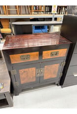 Chinese Hardwood & Persimmon Wood 2over1 Chest
