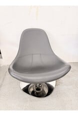 Vintage Ikea Tirup Leather Swivel Lounge Chair