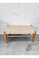 Woven Wooden Bench
