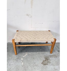 Woven Wooden Bench