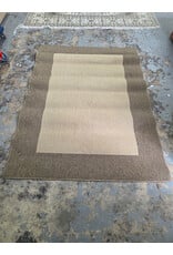 Beige and Brown Reversible Geometric Area Rug