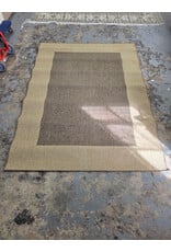 Beige and Brown Reversible Geometric Area Rug