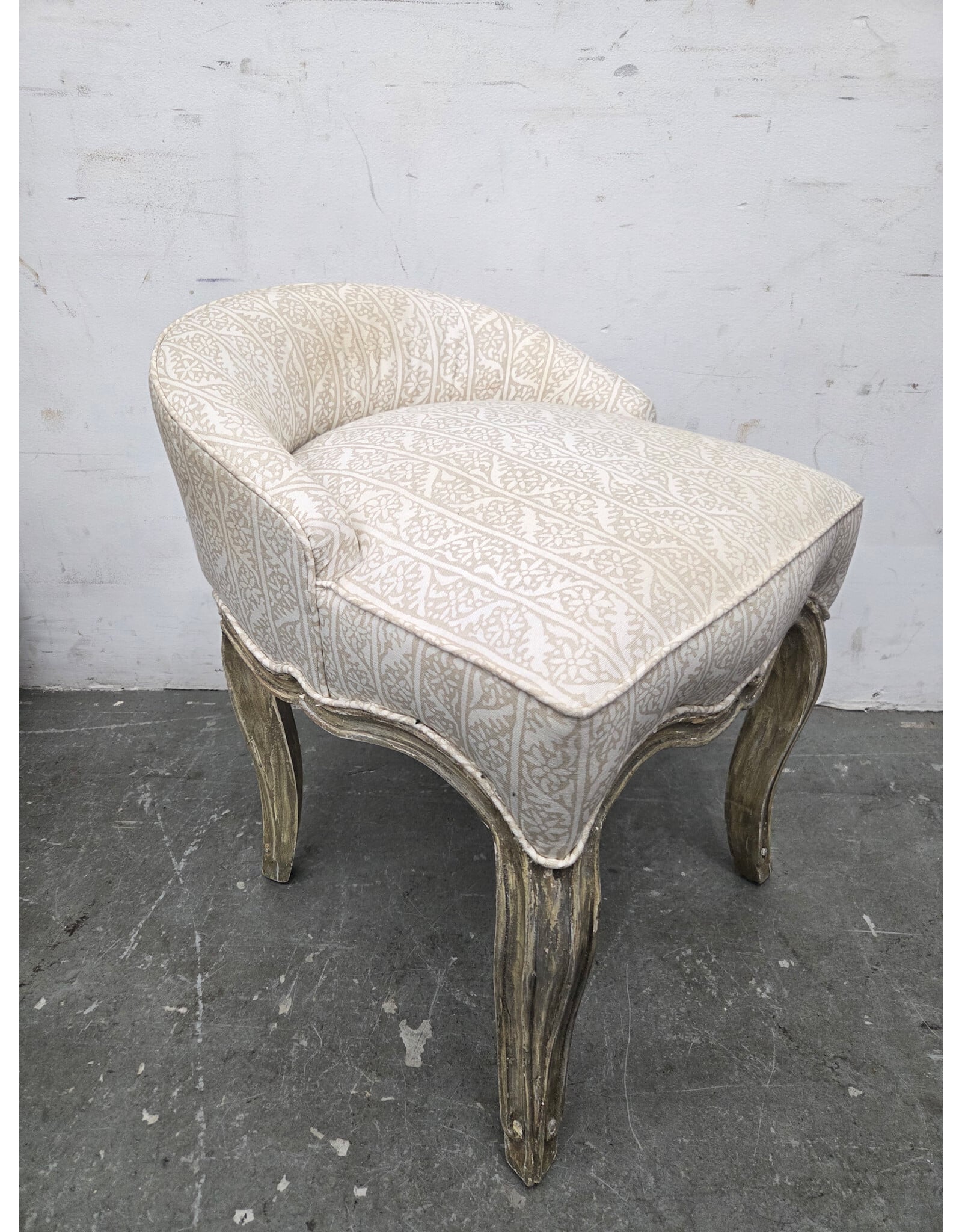 Upholstered Vanity Stool - AS IS