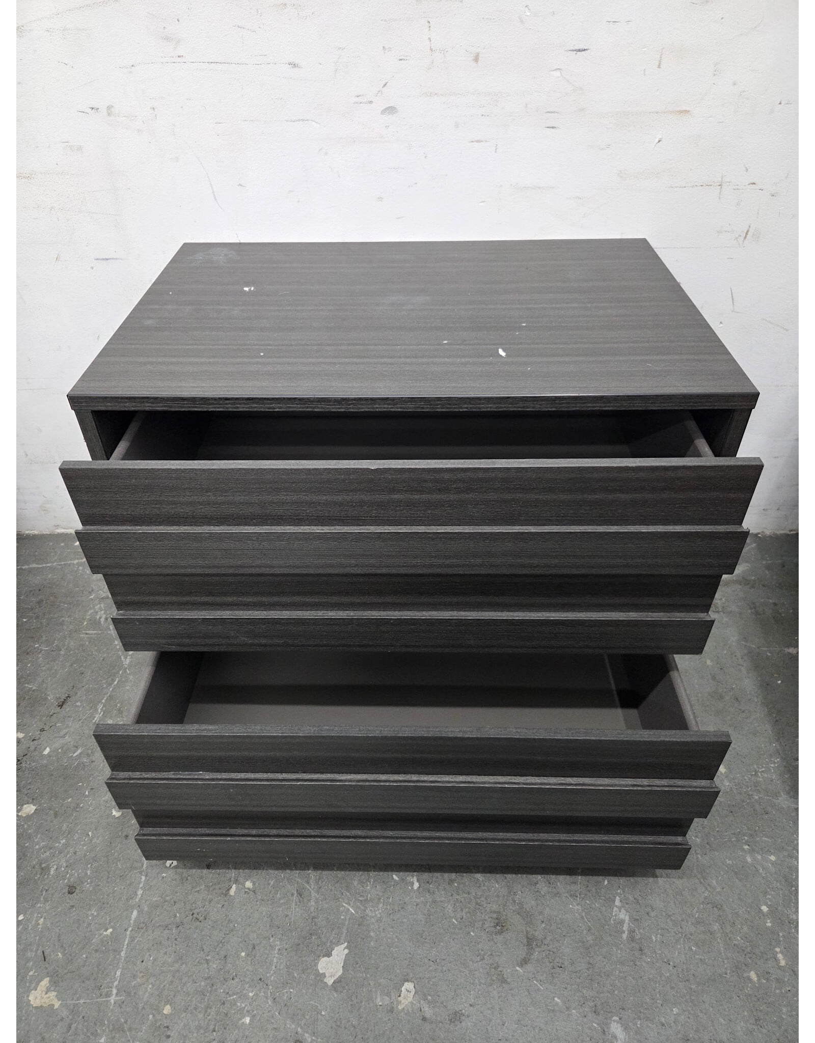 Gray 2 Drawer Nightstand