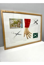Hand and Scissors, framed artists proof print, sgnd middle
