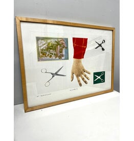 Hand and Scissors, framed artists proof print, sgnd middle