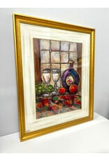 Wine & Fruits, framed print