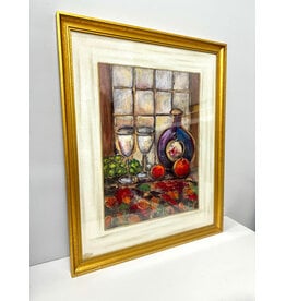 Wine & Fruits, framed print