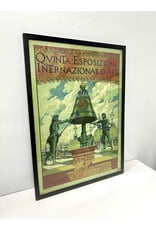 Framed Antique Style Fifth International Art Exhibition Print