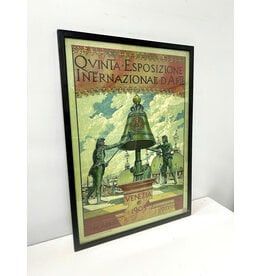 Framed Antique Style Fifth International Art Exhibition Print