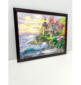 Guardian of the Sea, framed vintage paint by numbers