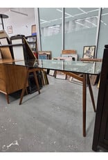 West Elm Jensen Glass Top Dining Table