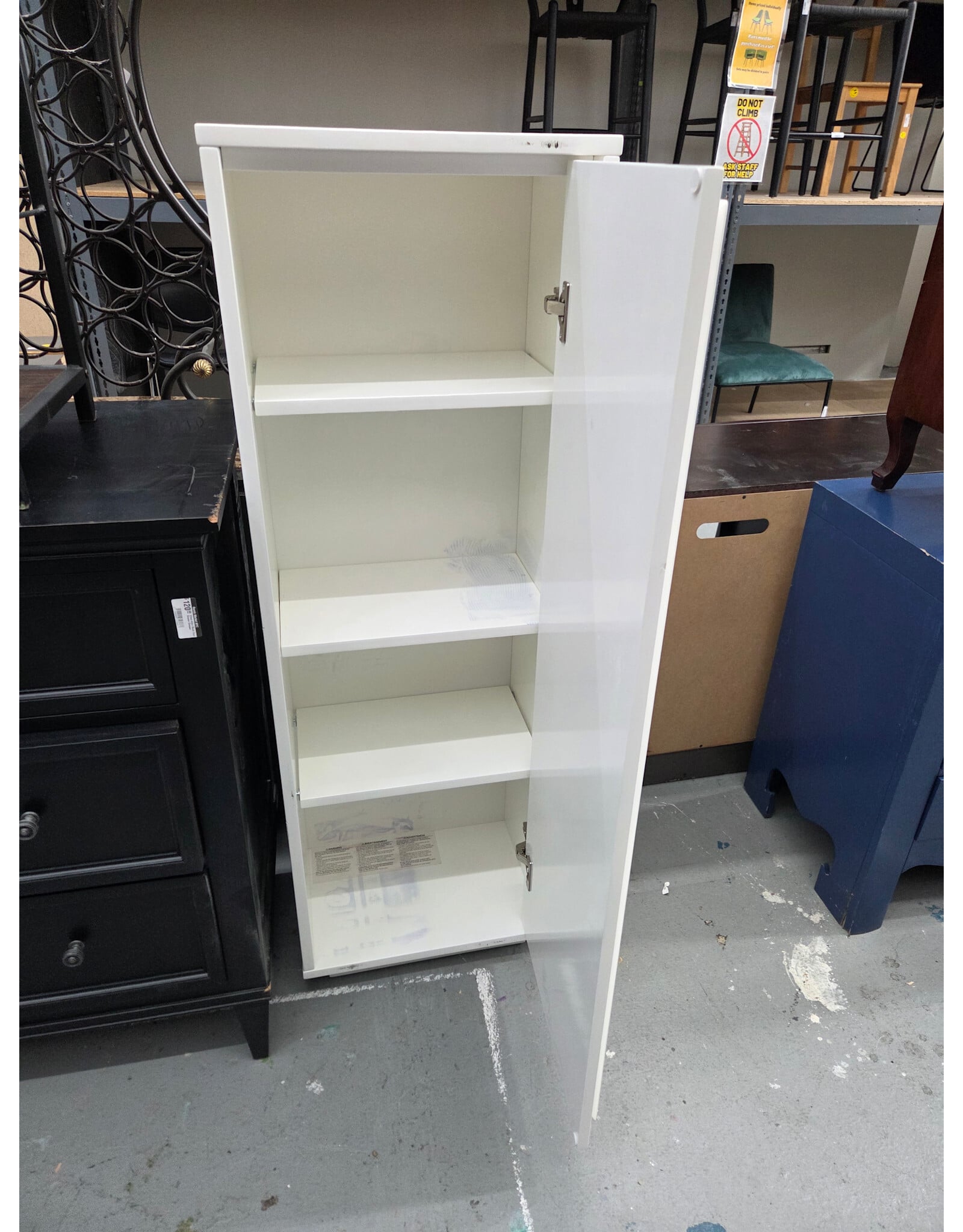 CB2 Gallery White Bath Cabinet