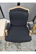 Black Victorian Style Armchair