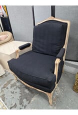 Black Victorian Style Armchair