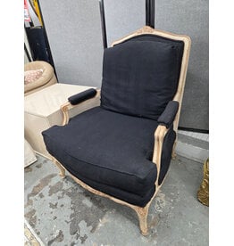 Black Victorian Style Armchair
