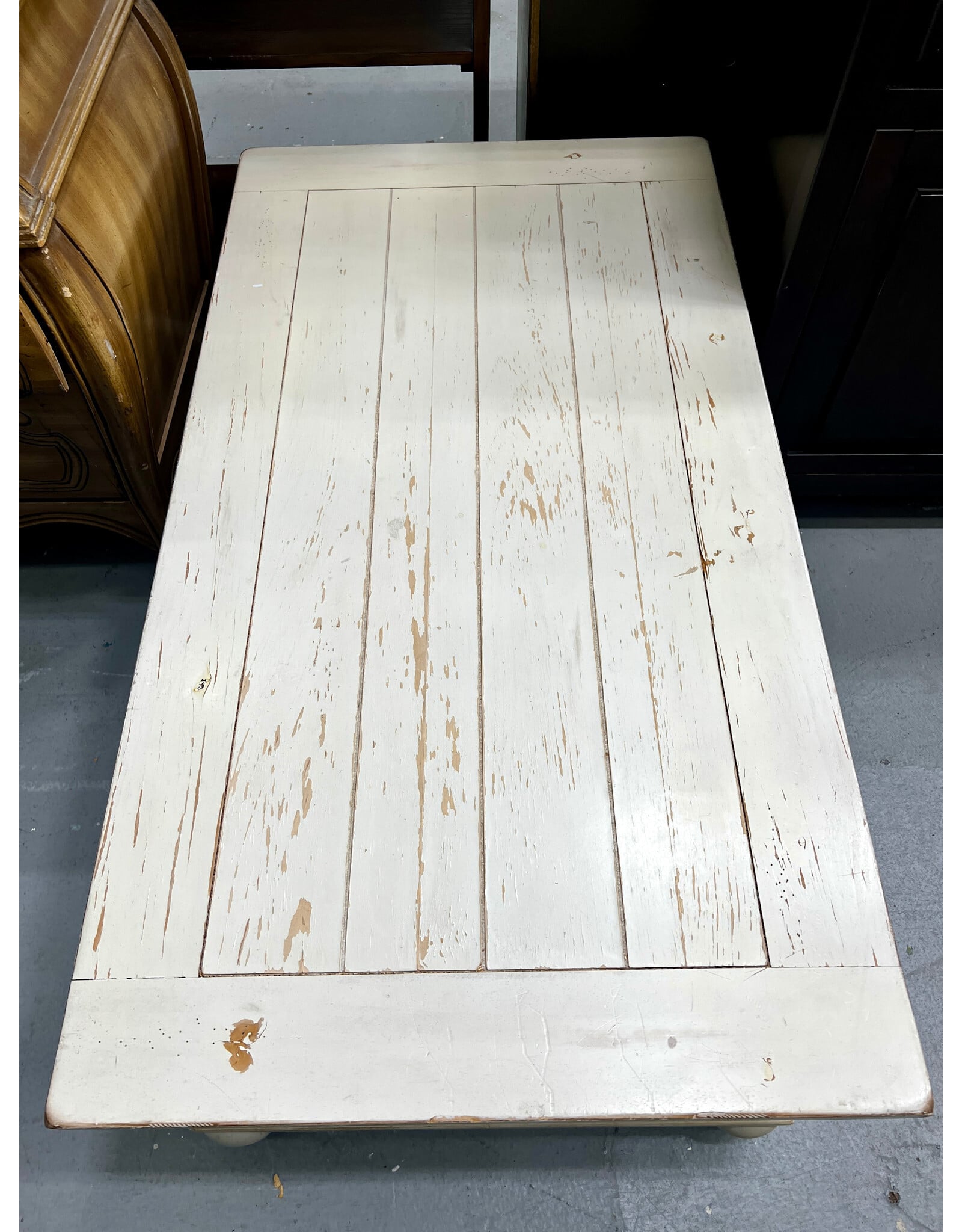 White Wash Country Style Coffee Table