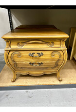 Vintage French Provincial Bombe Nighstand