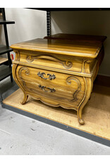 Vintage French Provincial Bombe Nighstand