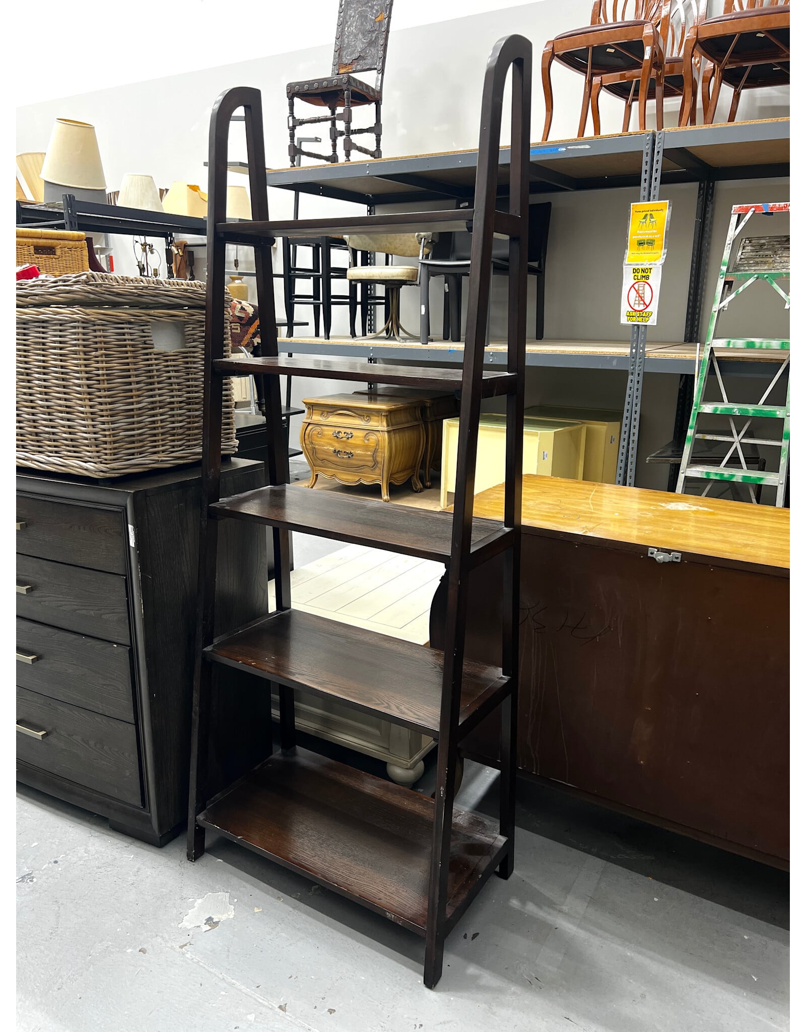 5 Tier Ladder Bookshelf