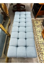 Modern Blue Tufted Bench