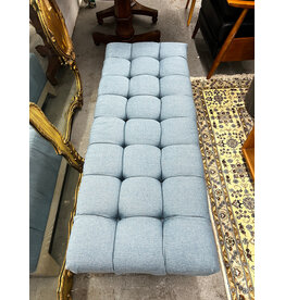 Modern Blue Tufted Bench