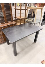 Modern Black Rectangular Wood Dining Table