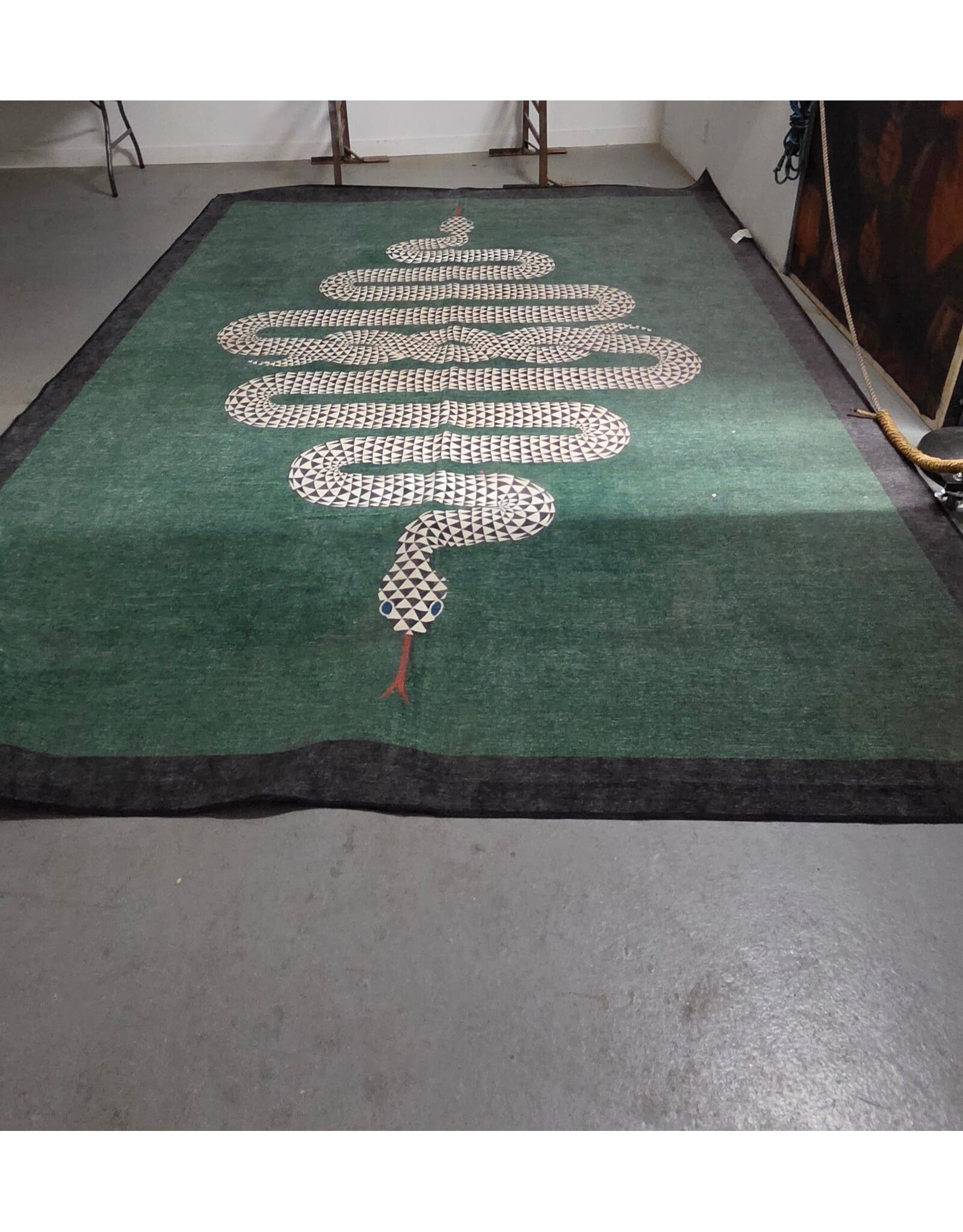 Venom Emerald Rug by Johnathan Adler