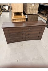 Modern Espresso Finish 6-Drawer Double Dresser