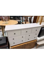 Modern Beige 7-Drawer Long Dresser