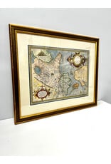 Framed Reproduction Map by Abraham Ortelius