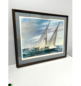 Challenge to Windward by Kipp Soldwedel, framed limited edition print