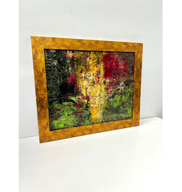 Forest, framed painting on canvas